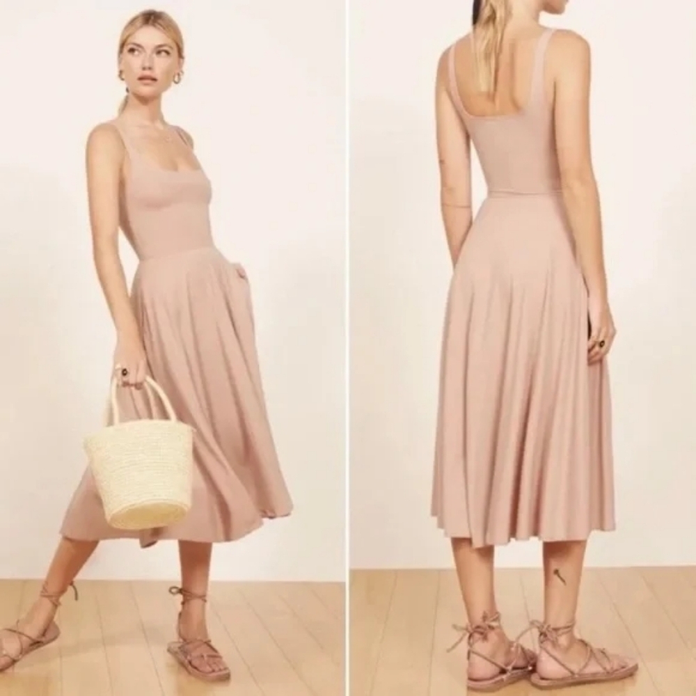 Reformation Mary Dress XS Blush - Picture 2 of 4